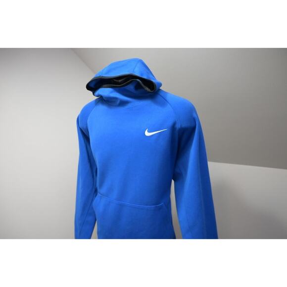 Nike Hoodie Dri Fit Fleece Sweatshirt Athletic Performance Blue Mens Sz Large - Picture 3 of 11